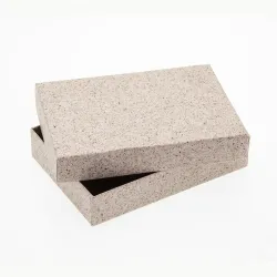 12 Choc Board Box & Lid; Cocoa Shell Paper